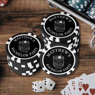 Personalisierte Junggesellenabschiedsparty Pokerchips