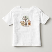 Personalisierte Jungle Safari Tiere Löwenaffe