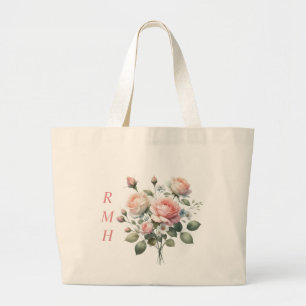 Personalisierte Junirose-Tasche Jumbo Stoffbeutel
