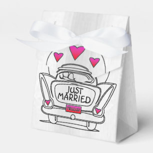 Personalisierte "Just Married Honeymoon Car Fevor  Geschenkschachtel