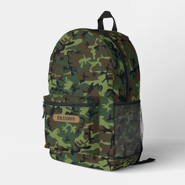 PERSONALISIERTE KABOFLAGE BEDRUCKTER RUCKSACK (Rückseitige Ecke Rechts)