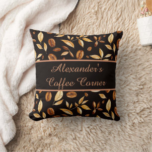 Personalisierte Kaffee-Ecke Kaffee-Liebhaber Kissen
