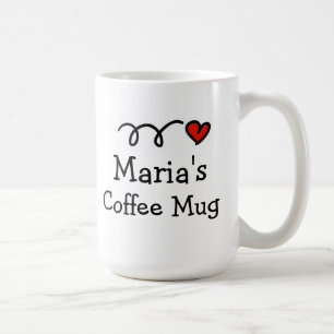 Personalisierte Kaffee-Tasse mit individuelle Name Kaffeetasse