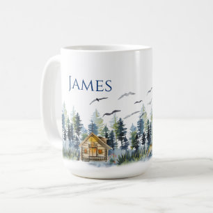 Personalisierte Kaffee Tasse Nordic Mountain Thema
