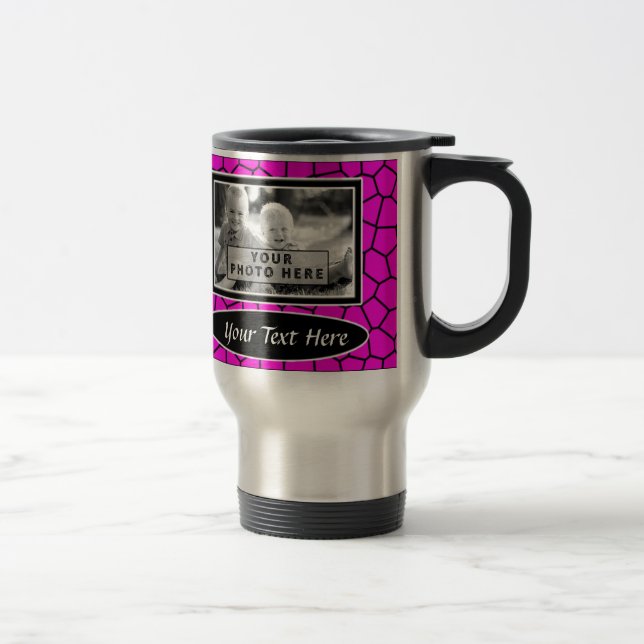 Personalisierte Kaffee-Tassen mit Namen und 2 Reisebecher (Rechts)