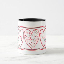 Personalisierte Kaffee-Umarmungen Vollfarbigkeit Tasse