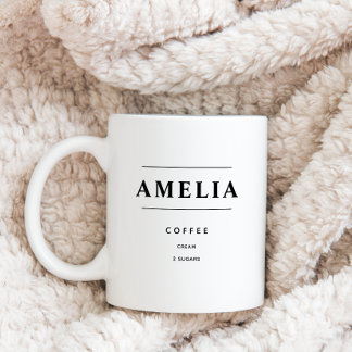 Personalisierte Kaffeebestellung, kundenspezifisch Kaffeetasse