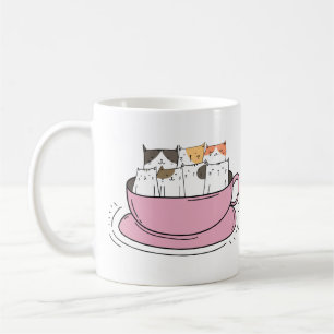 Personalisierte Kaffeekatzen Kaffeetasse