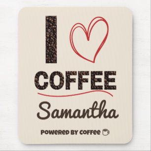 Personalisierte Kaffeeliebhaber Benutzerdefinier Mousepad