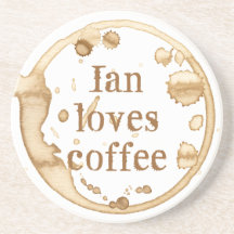 Personalisierte Kaffeestängen Grunge Text Spaß