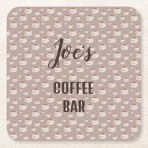 Personalisierte Kaffeestation Bar Untersetzer