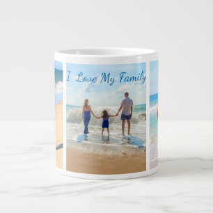 Personalisierte Kaffeetasse mit Familienfoto-Colla Jumbo-Tasse
