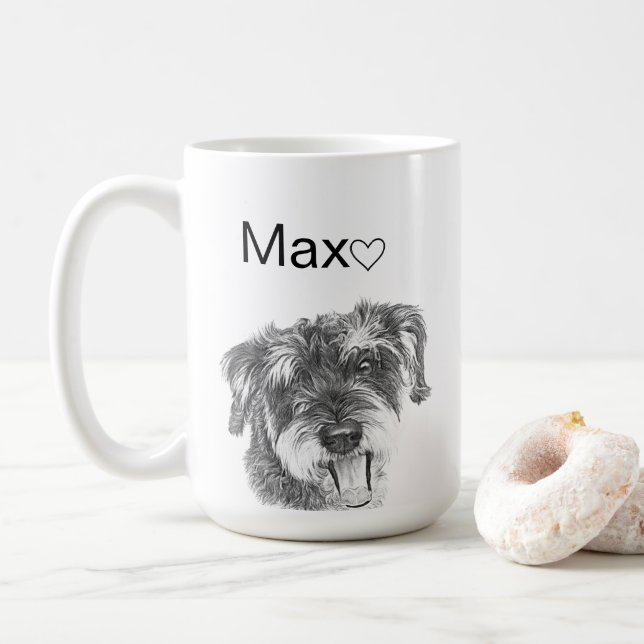 Personalisierte Kaffeetasse mit individuellem Haus (Mit Donut)