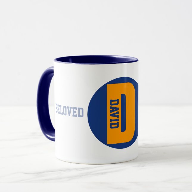 Personalisierte Kaffeetassen, David Name Tasse (Vorderseite Links)