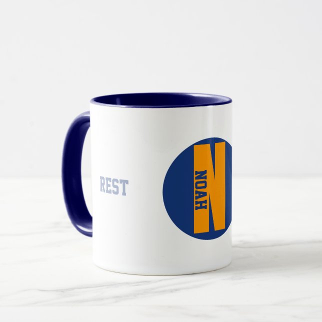Personalisierte Kaffeetassen, Noah Name Tasse (Vorderseite Links)