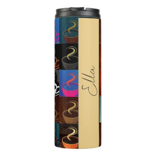 personalisierte Kaffetassen-Montage Thermosbecher