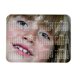 Personalisierte Kalender 2017 Flexibler Magnet