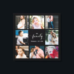 Personalisierte Kalligraphie-Familie 8 FotoCollage Leinwanddruck<br><div class="desc">Modernes und elegantes Design bedruckt Personalisierte Calligrafy Family 8 Foto Collage Canvas Print,  die mit Ihrem Text angepasst werden können. Karo im Grafikdesign-Store für andere Produkte,  die diesem Design entsprechen!</div>