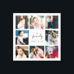 Personalisierte Kalligraphie-Familie 8 FotoCollage Leinwanddruck<br><div class="desc">Modernes und elegantes Design bedruckt Personalisierte Calligrafy Family 8 Foto Collage Canvas Print,  die mit Ihrem Text angepasst werden können. Karo im Grafikdesign-Store für andere Produkte,  die diesem Design entsprechen!</div>