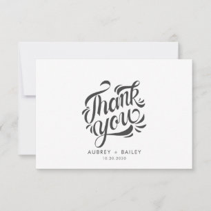 Personalisierte kalligraphische Hochzeit Danke Ver