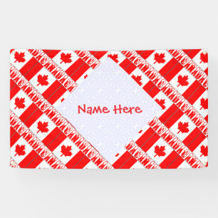 Personalisierte Kanada-Flagge-Party Banner