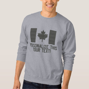Personalisierte kanadische Flagge Stickerei CANADA Besticktes Sweatshirt