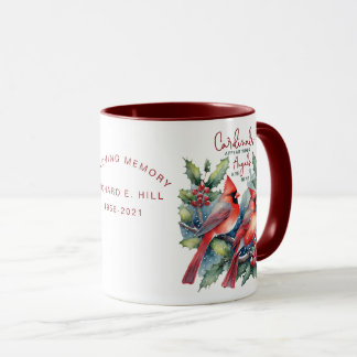 Personalisierte Kardinal erscheinen, wenn Engel in Tasse
