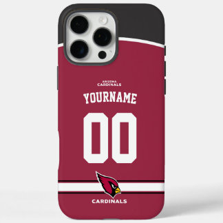 Personalisierte Kardinäle Jersey American Football iPhone 16 Pro Max Hülle