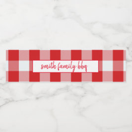 Personalisierte Karierte Rot- und Weißbüffel