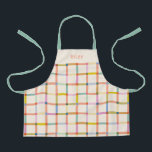 Personalisierte Karierte Schürze<br><div class="desc">Fügen Sie Ihrer Küche einen Pop spielerischer Farbe mit dieser Personalisierten Karierten Schürze hinzu. Mit einem fröhlichen pastellfarbenen Karo und einem individuellen Namenstext ist es sowohl für Groß als auch für Kleinkinder geeignet, die Backen, Kochen oder Kunsthandwerk Lieben. Diese Schürze ist mit verstellbaren Gurten und einem langlebigen Stoff ausgestattet und...</div>