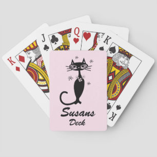 Personalisierte Karten für die hintere Atomenkatze Spielkarten