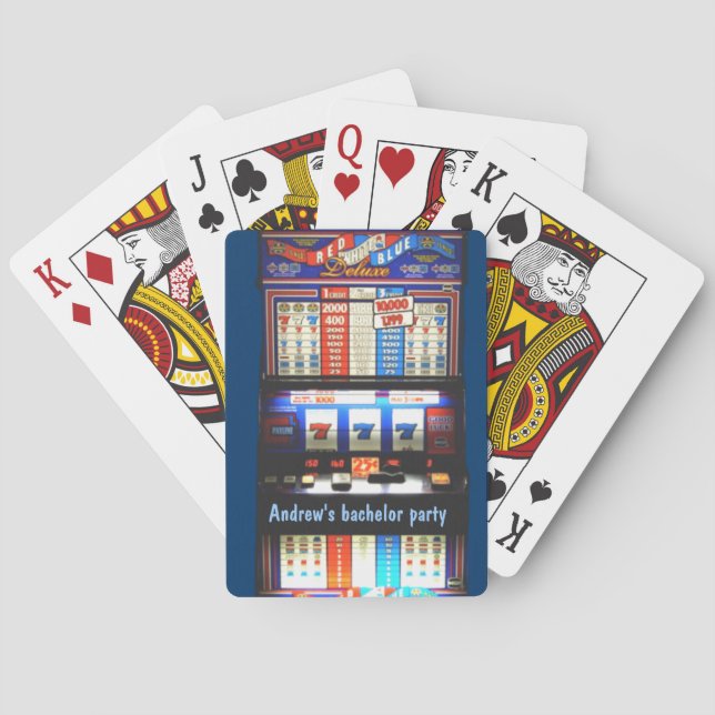 Personalisierte Kasino-Schlitz-Maschine Spielkarten (Rückseite)