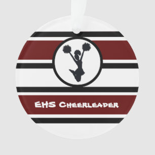 Personalisierte kastanienbraune und schwarze ornament