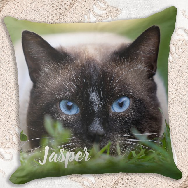 Personalisierte Katze 2 Foto für Haustiere Kissen (Von Creator hochgeladen)
