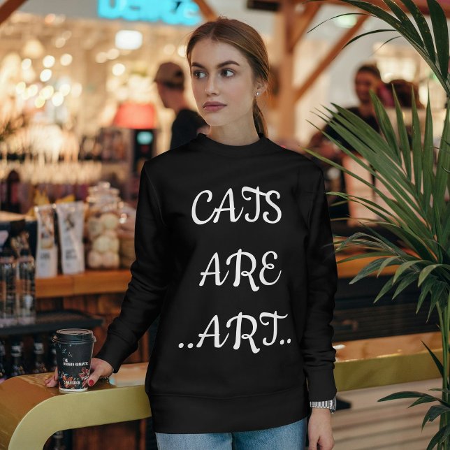 Personalisierte Katze Funny Modernes, gemütliches, Sweatshirt (Von Creator hochgeladen)