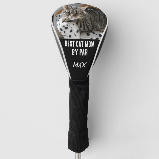 PERSONALISIERTE KATZE-MAMA GOLFKOPFDECKEL GOLF HEADCOVER (Vorderseite)