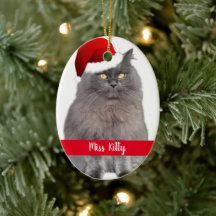 Personalisierte Katze Weihnachten