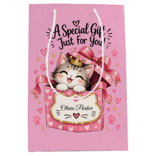 Personalisierte Katzen-Geschenktüte, Geschenktüte