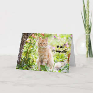Personalisierte Katzen-Trostkarte, Haustier-Gedenk Karte