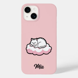 Personalisierte Katzenkurve aufkleben - Niedlich Case-Mate iPhone 14 Hülle