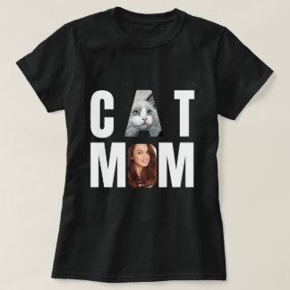 Personalisierte Katzenmutter, Katzenfoto T-Shirt