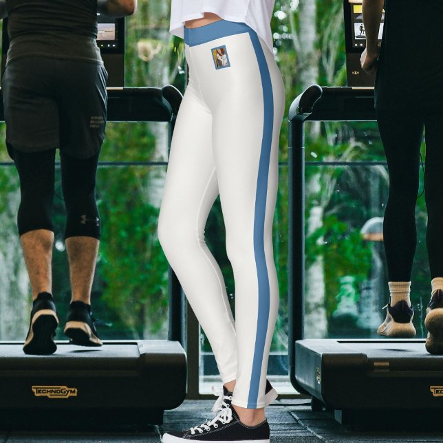 Personalisierte Katzenmutter Warm Neutral Gedämpft Leggings (Von Creator hochgeladen)