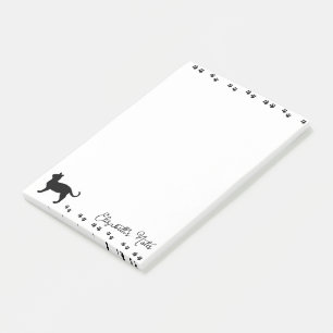 Personalisierte Katzenpfotenabdrücke Post-it Klebezettel