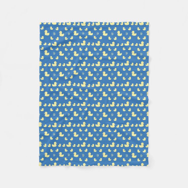 Personalisierte Kautschukherden Blue Baby Kid Fleecedecke (Vorderseite)