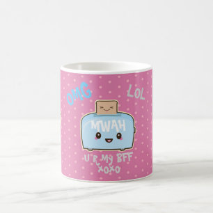 Personalisierte Kawaii BESTE FREUNDIN Best Friends Kaffeetasse