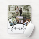 Personalisierte Keepake 4-Collage-Familie Mousepad<br><div class="desc">Foto-Collage mit 4 Vorlagenoptionen und Typografie-Text-Sprichwort-Familie - perfekte Foto-Maus-Pad von Ricaso</div>