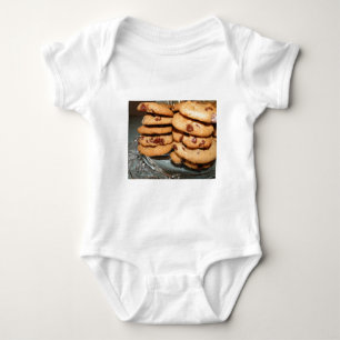 Personalisierte Kekse Dessert Schokoladenstück Süß Baby Strampler