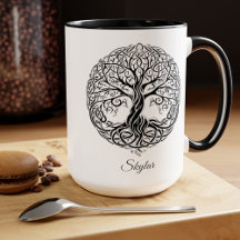 Personalisierte keltische Tasse, schottische Gesch
