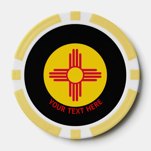 Personalisierte Kennzeichnung des neuen mexikanisc Pokerchips (Vorderseite)