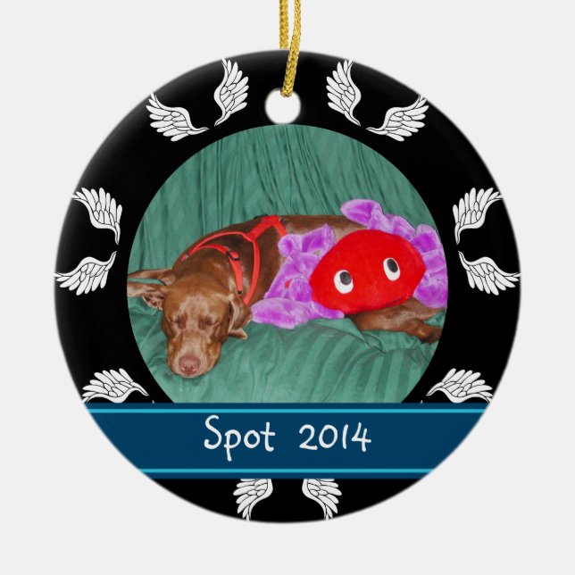 Personalisierte Keramik Ornament (Vorne)